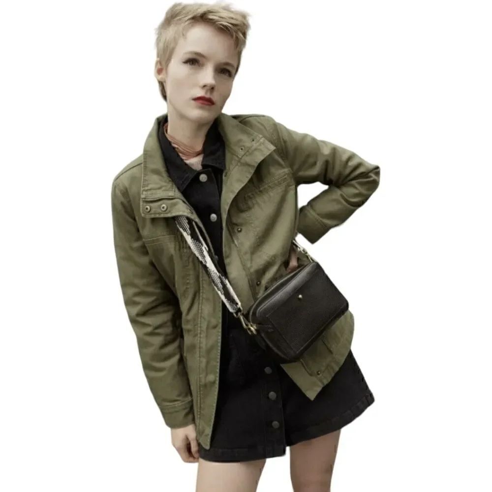 NWOT Madewell Military-Inspired Canvas Dispatch Jacket A1068 Size XS ARMY Green
